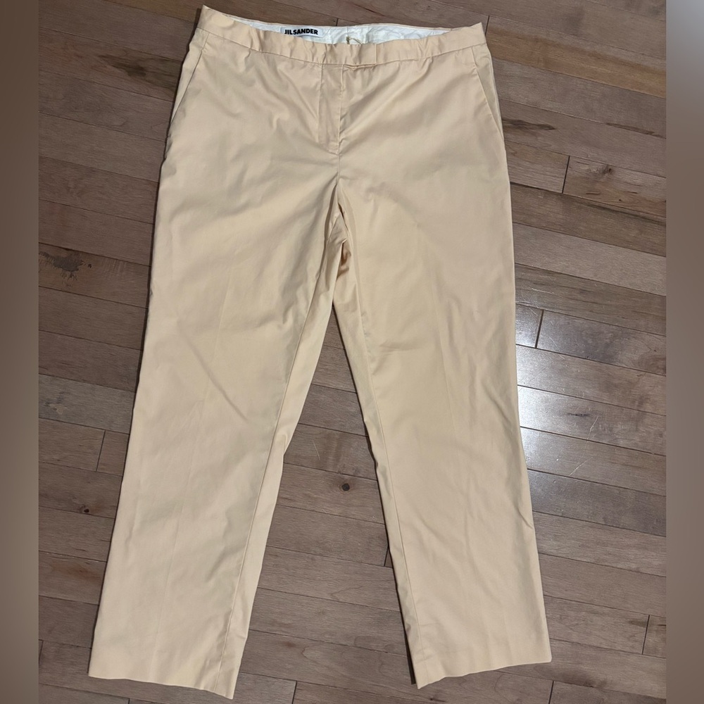 Jil Sander cream/nude women’s pants size 40 or medium